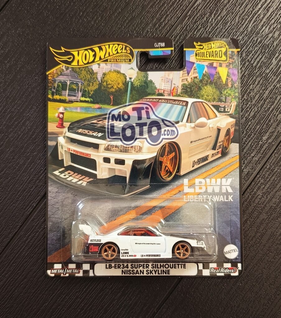 Hot Wheels Premium - LB-ER34 LBWK Nissan Skyline - Mo Ti Loto