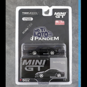 Mini GT - Nissan Silvia S15 Rocket Bunny Black Pearl RHD USA Blister