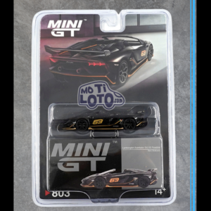 Mini GT  - Lamborghini Aventador SVJ 63 Roadster Nero Aldebaran LHD Blister
