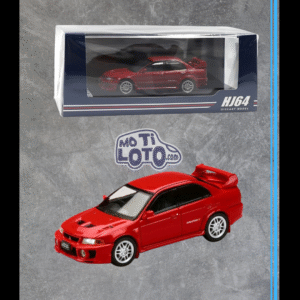 Hobby Japan -  MITSUBISHI LANCER GSR EVOLUTION 5 V CP9A 1998 with Mud flap Red