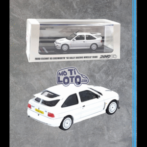 Inno64  - Ford Escort RS Cosworth White with OZ Rally Racing Wheels