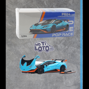 Pop Race  - 1/64 Lamborghini Huracan STO Blu Laufey Xanto