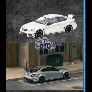 Tarmac Works - Mercedes-Benz C63 AMG Coupe Black Series Silver Metallic