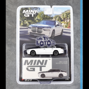 Mini GT  - BMW i7 xDrive60 Alpine White Black Sapphire LHD Blister