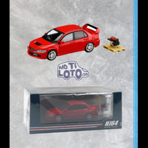 Hobby Japan -  Mitsubishi Lancer Evolution IX 9 GSR with Engine Display Red