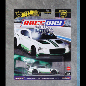 Hot Wheels Premium - 2018 Bentley Continental GT3 - White