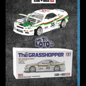 Mini GT - Nissan Skyline GT-R R34 TAMIYA x KAIDO HOUSE The GRASSHOPPER V1 - White