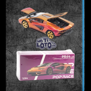 Pop Race -Lamborghini Countach Lpi800-4 Blu Ha - Orange