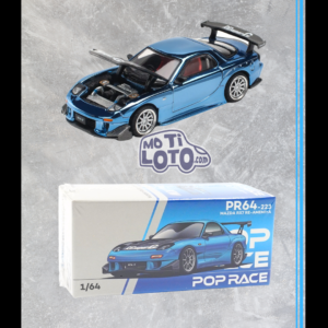 Pop Race - Mazda Rx7 Re-Amemiya Widebody Blue Chrome - Blue