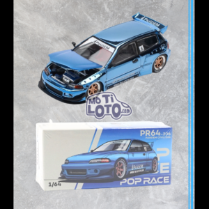Pop Race -Pandem Civic Eg6 Blue Chrome - Blue