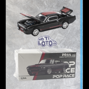 Pop Race - Shelby Ford Mustang Gt500 Dark Chrome - Black