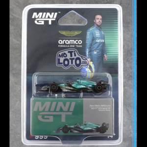 Mini GT - Aston Martin AMR24 #14 Fernando Alonso 2024 F1 2024 Bahrain GP Blister - Green