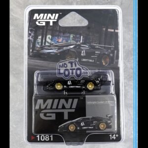 Mini GT - Lamborghini Countach LB-WORKS Black LHD Blister